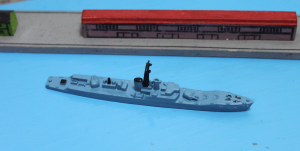 Fregatte HMS "Blackpool" blau (1 St.) GB 1958 Tri-ang M 793